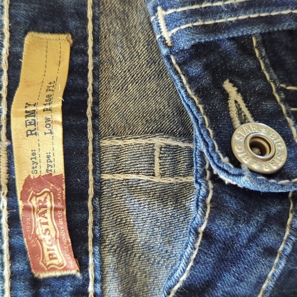 BIG STAR "Remi" low-rise bootcut jeans medium wash The Buckle sz 27L tall - Picture 10 of 15